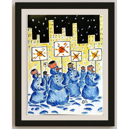 Mileta Miloradovic 43x30cm Orijinal Karikatür BOD05893