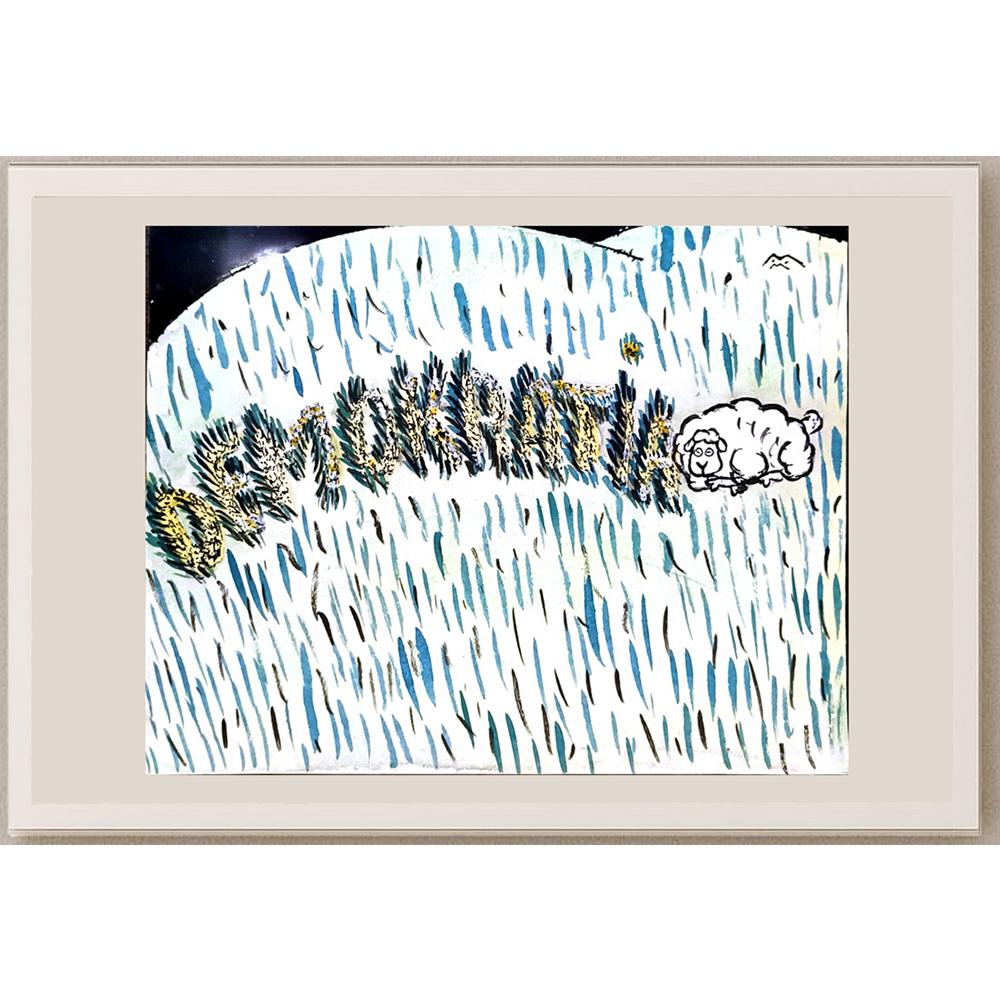 Mileta Miloradovic 30x30cm Orijinal Karikatür BOD05894