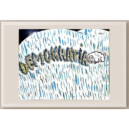 Mileta Miloradovic 30x30cm Orijinal Karikatür BOD05894