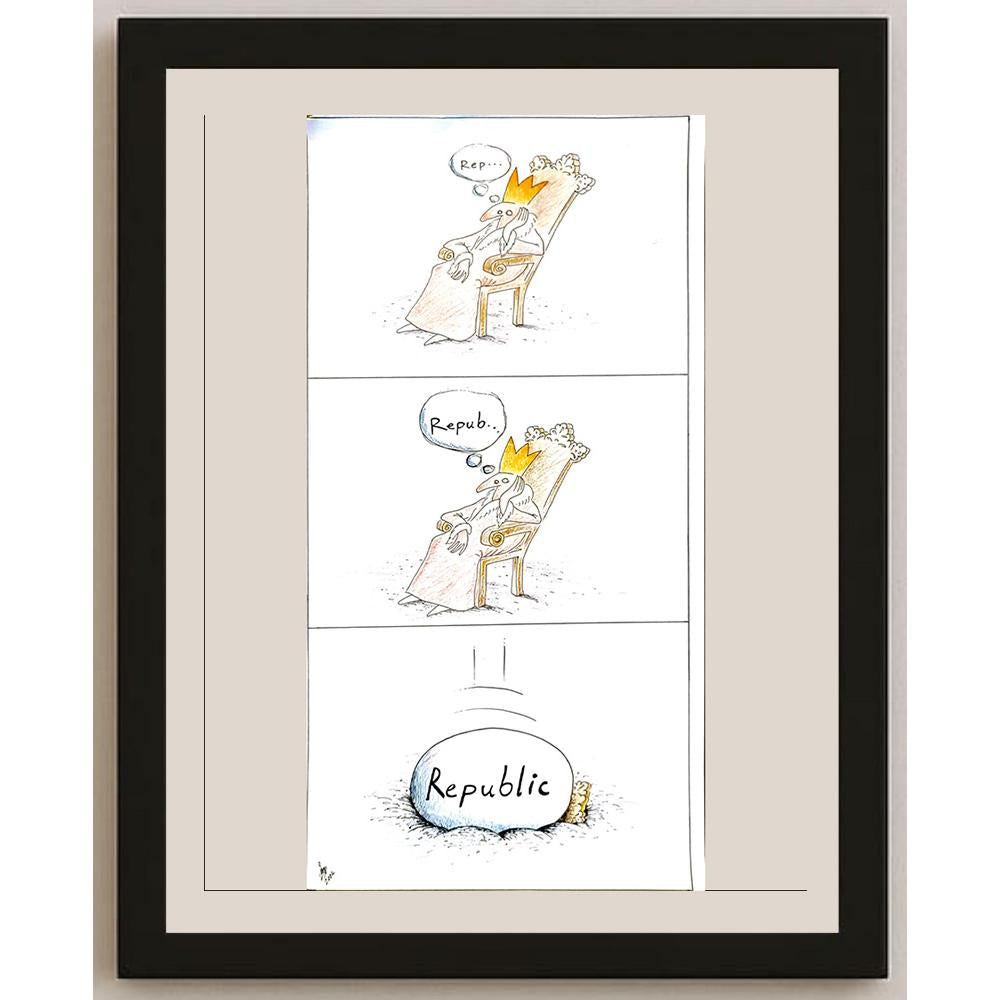 Hamid Mosayebi 45x23cm Orijinal Karikatür BOD05897