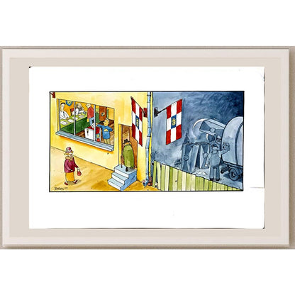 Lukasz Baran 43x30cm Orijinal Karikatür BOD05898