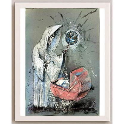 Viacheslav Bibishev 43x30cm Orijinal Karikatür BOD05901