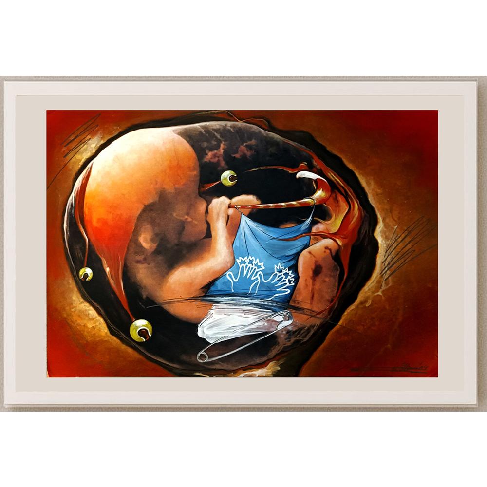 Willem Rasing 43x30cm Orijinal Karikatür BOD05907