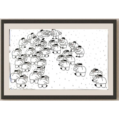 Rooshan Gataullin 43x30cm Orijinal Karikatür BOD05909