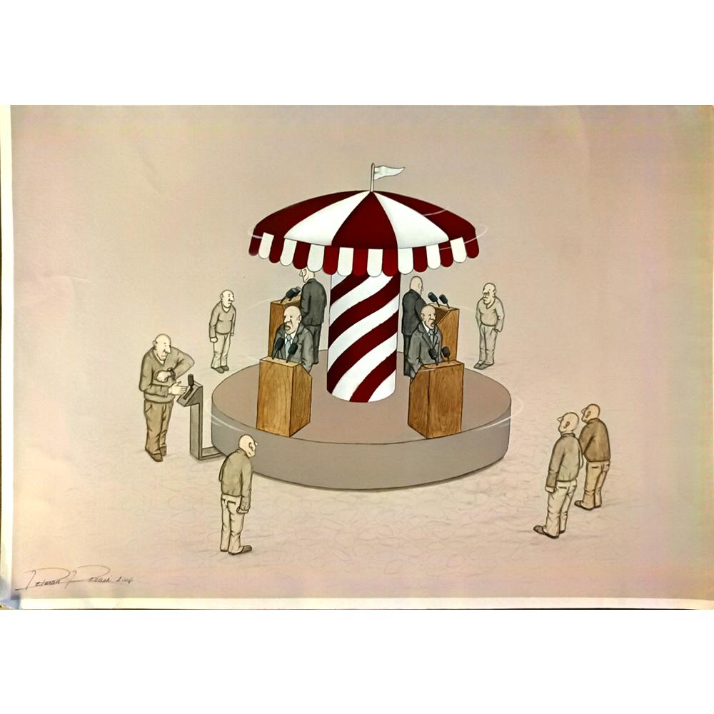 Peiman Rezaei 43x30cm Orijinal Karikatür BOD05910