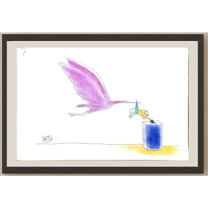 Ghasem Lotfi 29x21cm Orijinal Karikatür BOD05914
