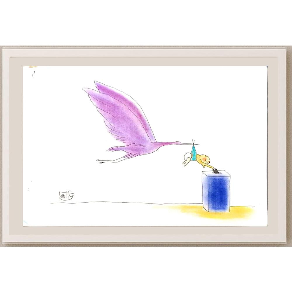 Ghasem Lotfi 29x21cm Orijinal Karikatür BOD05914