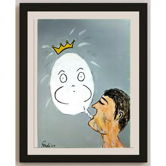 Gerda De Jong 29x21cm Orijinal Karikatür BOD05915