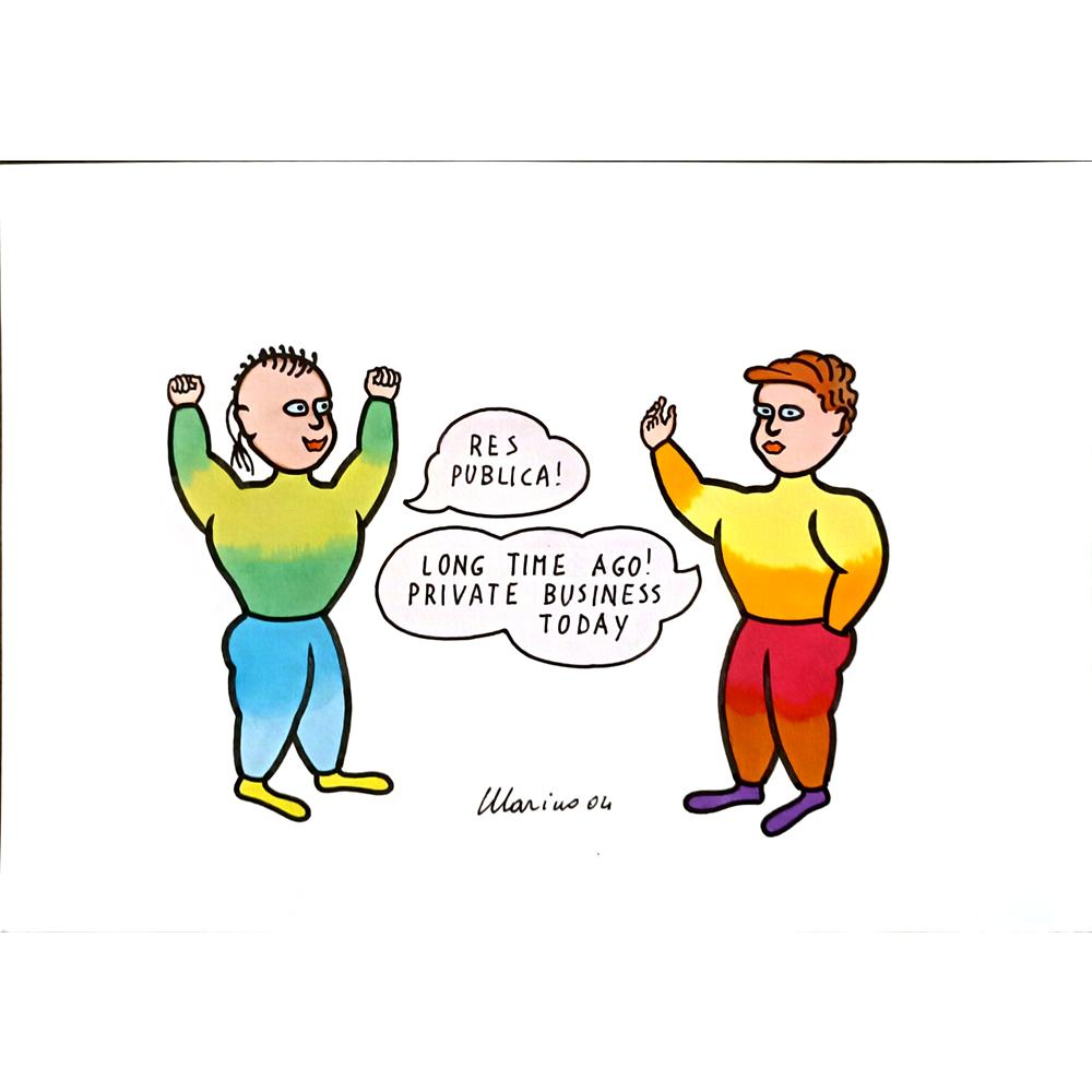 Marino Tarizzo 29x21cm Orijinal Karikatür BOD05916