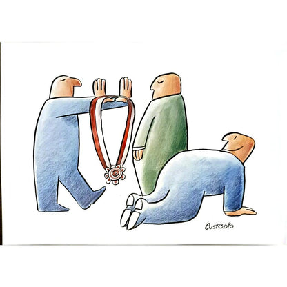 Jose Custodio Rosa Filho 29x21cm Orijinal Karikatür BOD05917