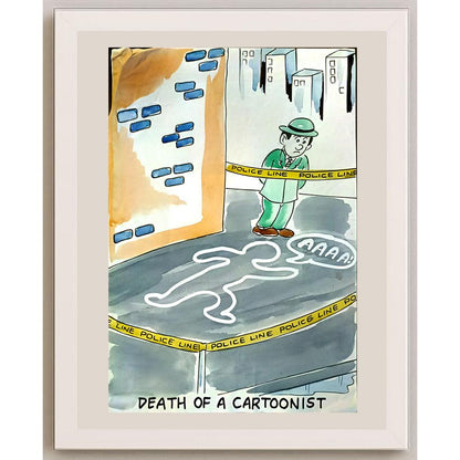 Washington Young 29x21cm Orijinal Karikatür BOD05918