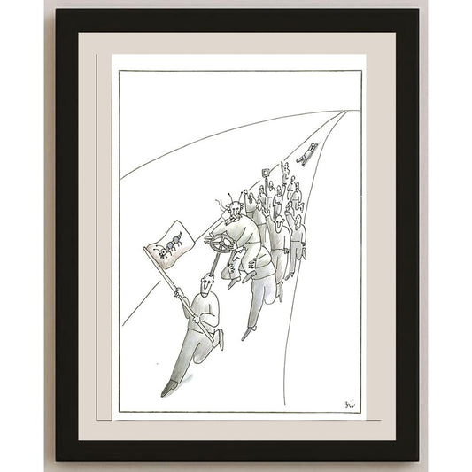 Masoud Ziaei Zardkhashosei 29x21cm Orijinal Karikatür BOD05927