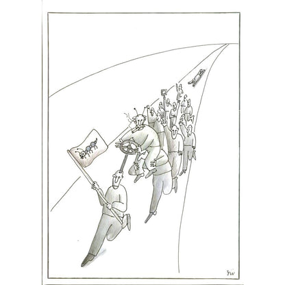 Masoud Ziaei Zardkhashosei 29x21cm Orijinal Karikatür BOD05927