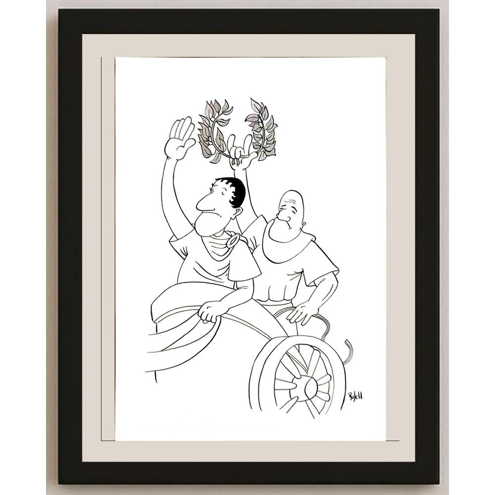 Daniel Rosell Montalban 33x23cm Orijinal Karikatür BOD05930