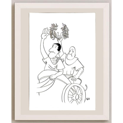 Daniel Rosell Montalban 33x23cm Orijinal Karikatür BOD05930