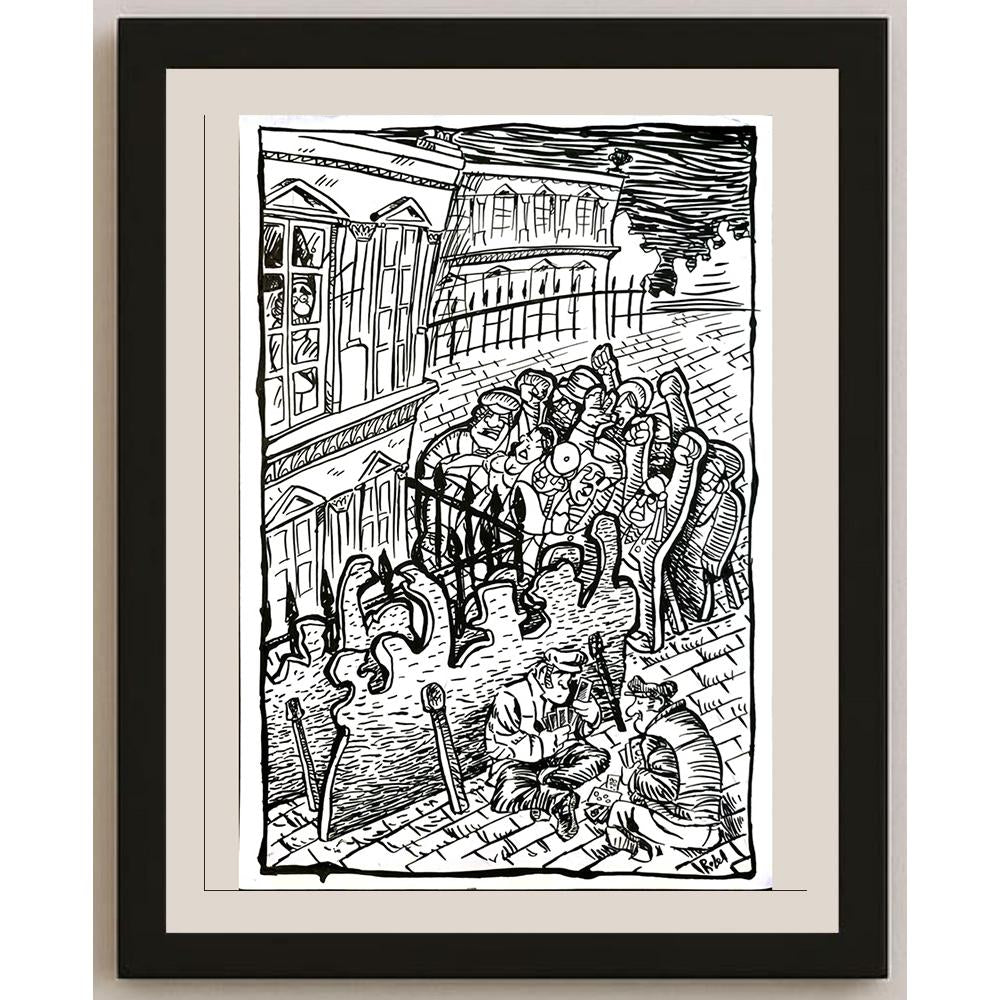 Daniel Rosell Montalban 33x23cm Orijinal Karikatür BOD05931