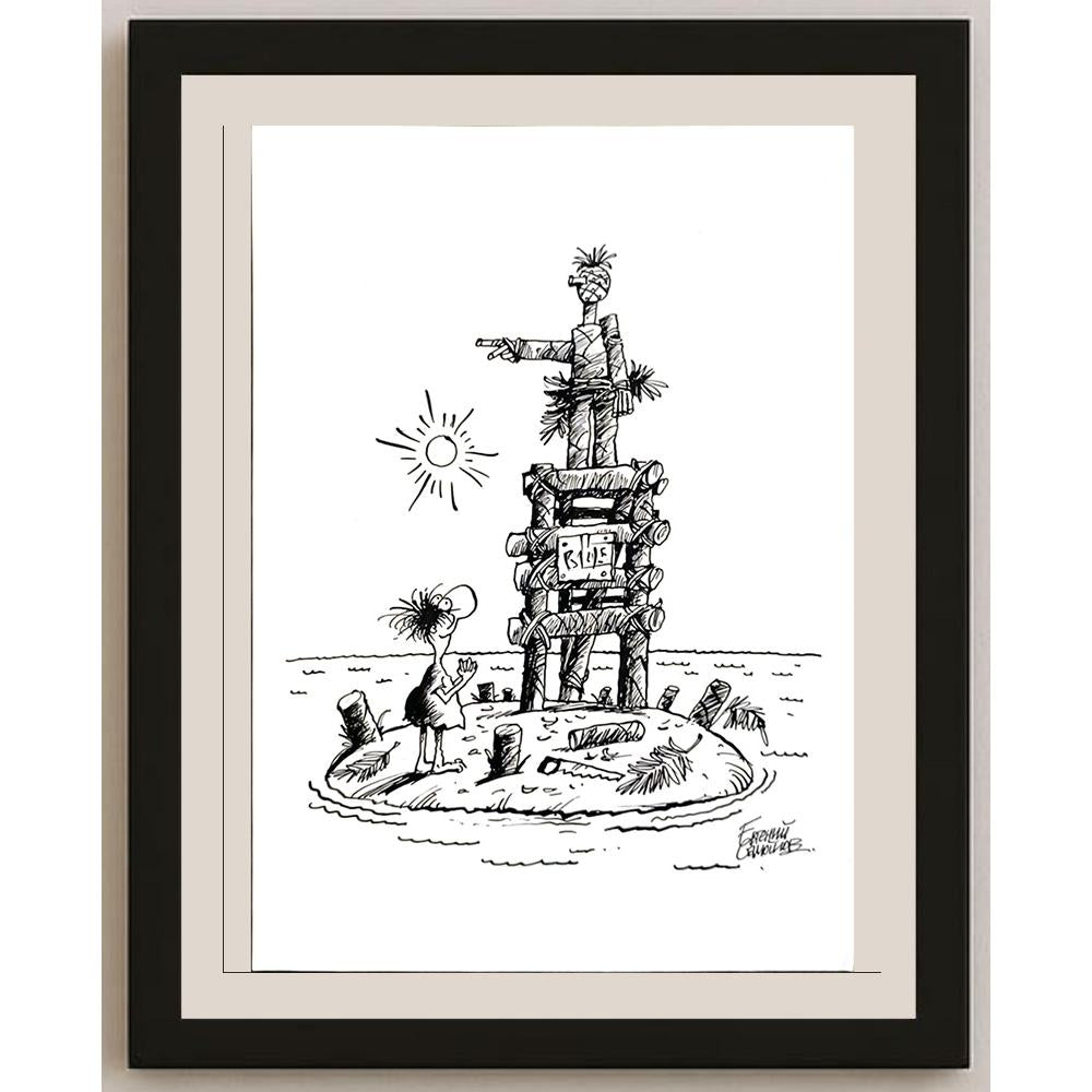 Erveniy Samoylov 29x21cm Orijinal Karikatür BOD05933