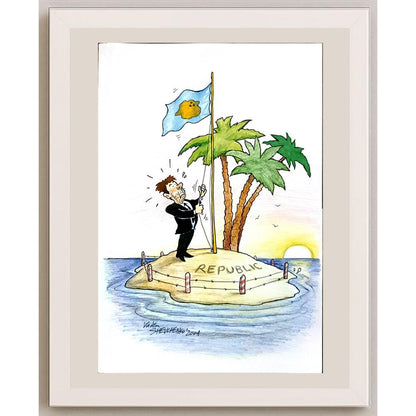 Vadim Shevchenko 29x21cm Orijinal Karikatür BOD05940