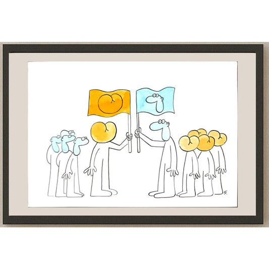 Peter Gabris 29x21cm Orijinal Karikatür BOD05947