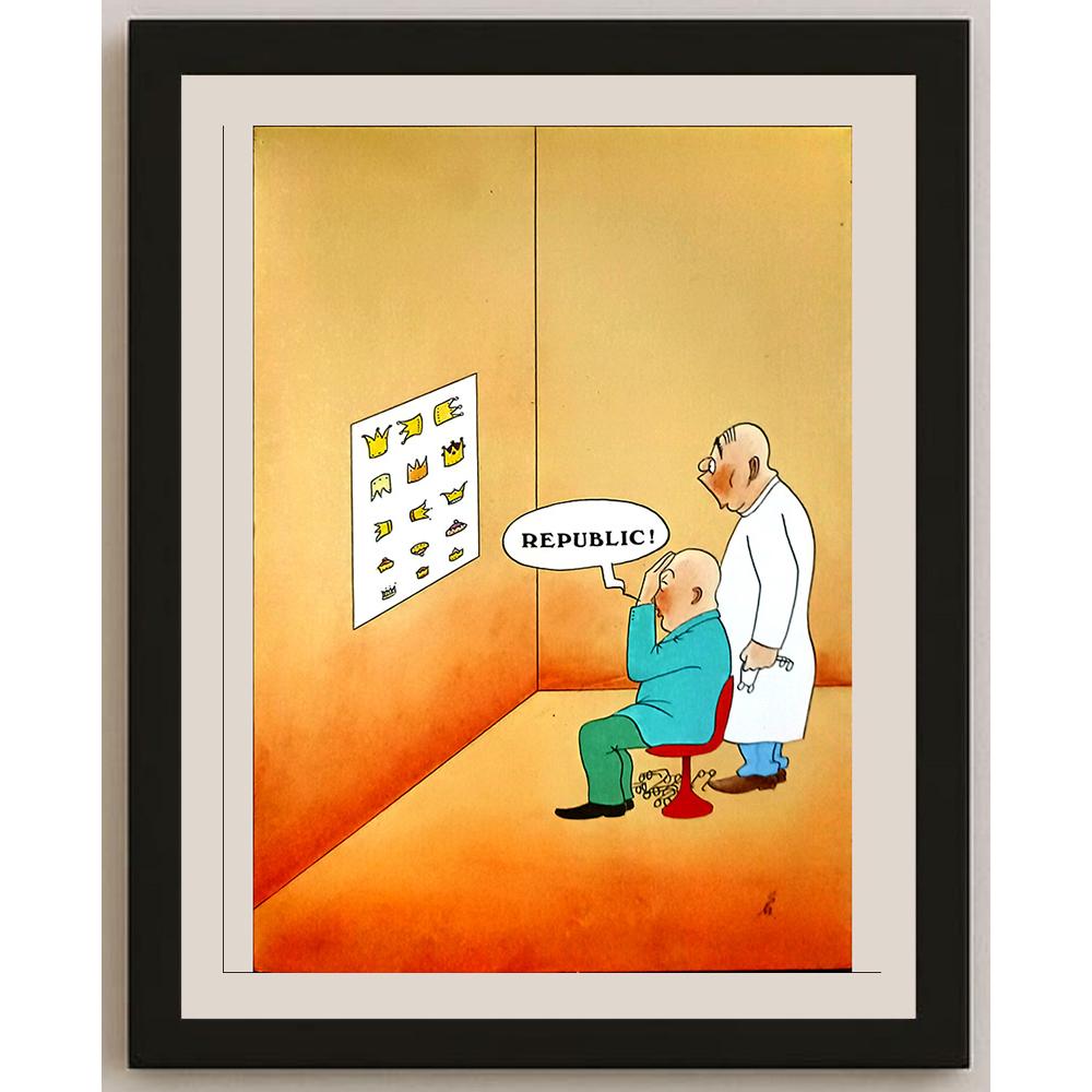 Ernest Metz 29x21cm Orijinal Karikatür BOD05952