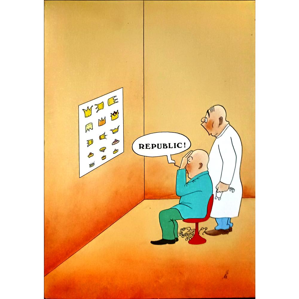 Ernest Metz 29x21cm Orijinal Karikatür BOD05952