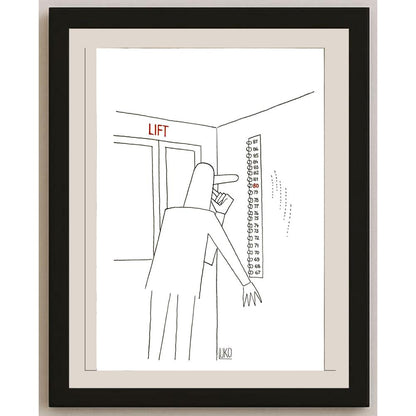 Peter Luko 29x21cm Orijinal Karikatür BOD05955