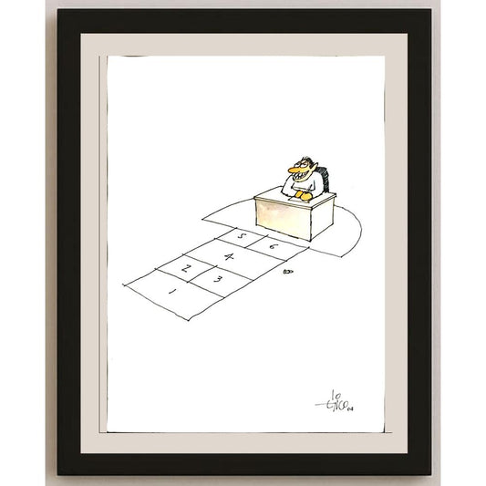 Erico Junqueira Ayres 35x25cm Orijinal Karikatür BOD05961