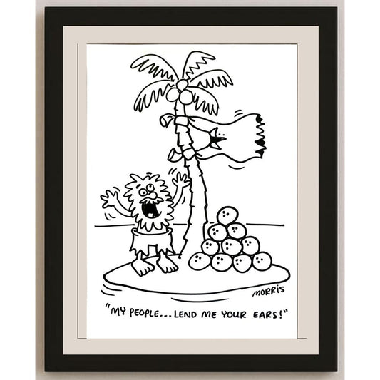 David Morris 29x21cm Orijinal Karikatür BOD05964