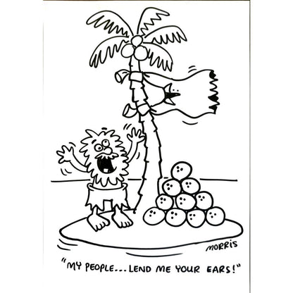 David Morris 29x21cm Orijinal Karikatür BOD05964