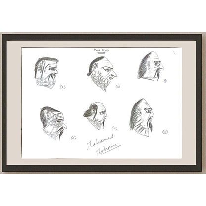 Mohamed Ahmed Abdel Mohsen 29x21cm Orijinal Karikatür BOD05968