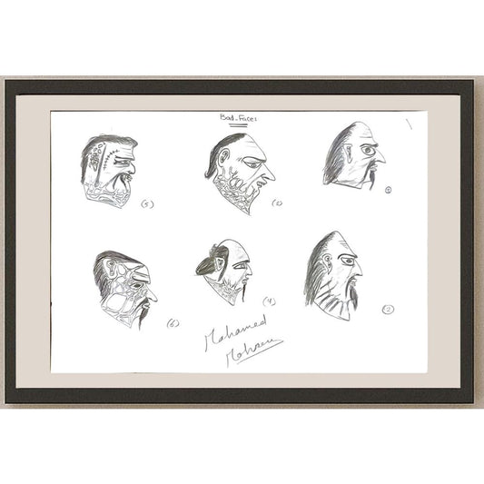 Mohamed Ahmed Abdel Mohsen 29x21cm Orijinal Karikatür BOD05968