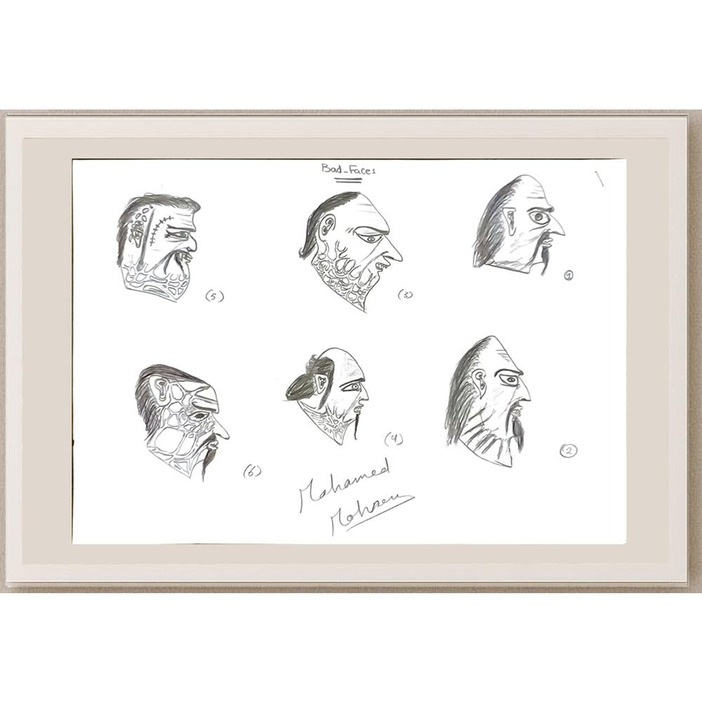 Mohamed Ahmed Abdel Mohsen 29x21cm Orijinal Karikatür BOD05968