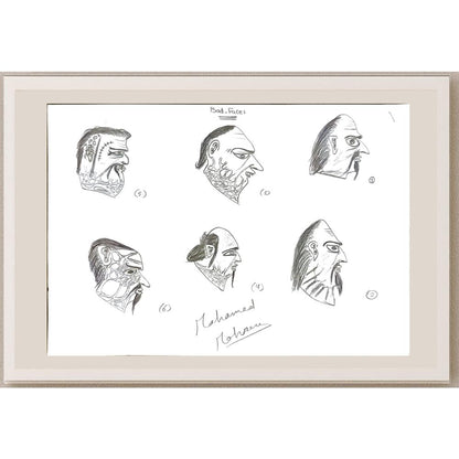 Mohamed Ahmed Abdel Mohsen 29x21cm Orijinal Karikatür BOD05968
