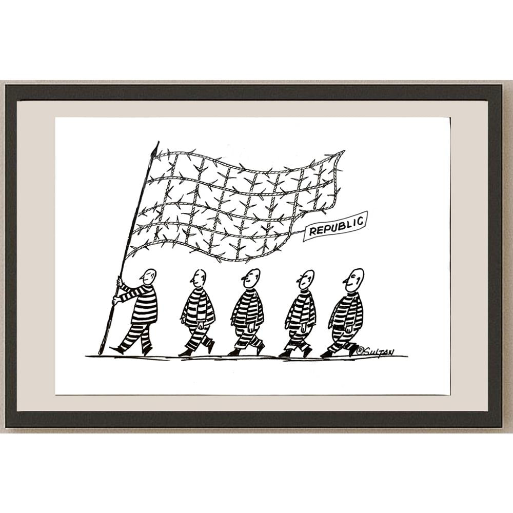 Reshad Sultanovic 29x21cm Orijinal Karikatür BOD05974