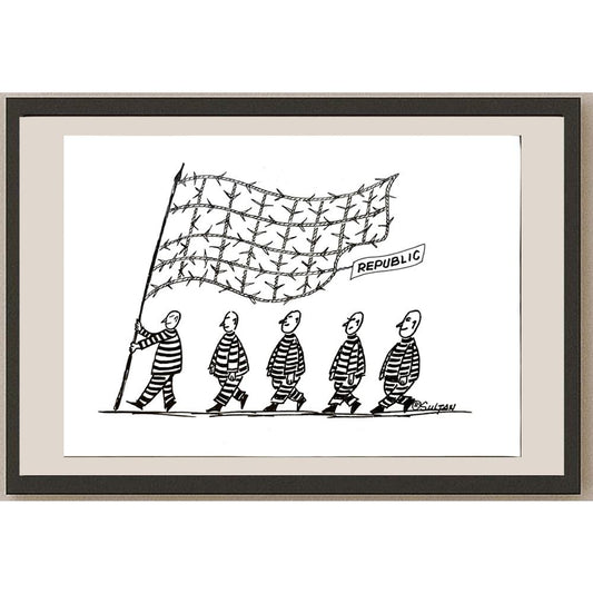 Reshad Sultanovic 29x21cm Orijinal Karikatür BOD05974