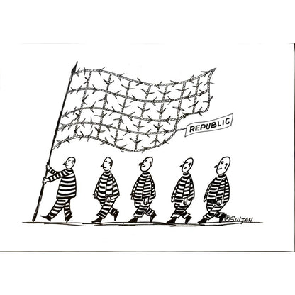 Reshad Sultanovic 29x21cm Orijinal Karikatür BOD05974