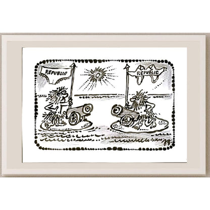 Juozas Juozapavicius 29x21cm Orijinal Karikatür BOD05975