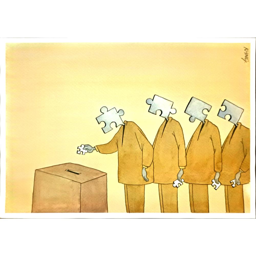 Taeyong Kang 29x21cm Orijinal Karikatür BOD05980