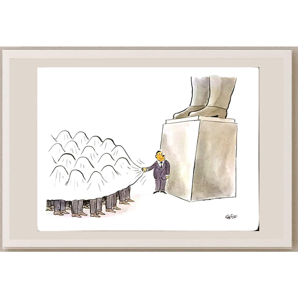 Christo Komarnitski 33x23cm Orijinal Karikatür BOD05981