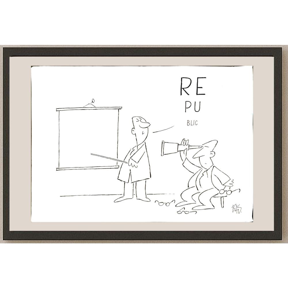 Bas Mitropoulos 35x25cm Orijinal Karikatür BOD05982