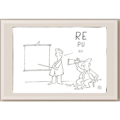 Bas Mitropoulos 35x25cm Orijinal Karikatür BOD05982