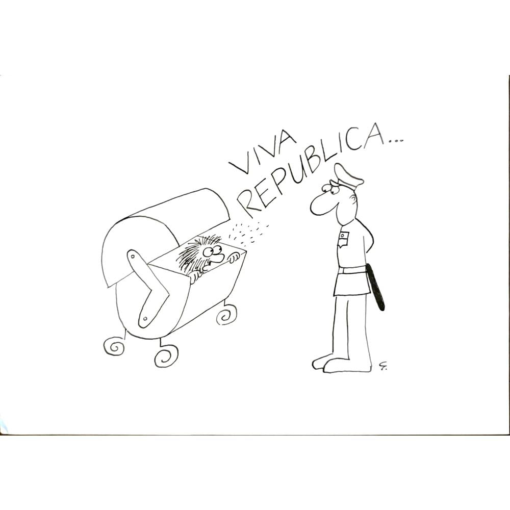 Peter Gabris 29x21cm Orijinal Karikatür BOD05985