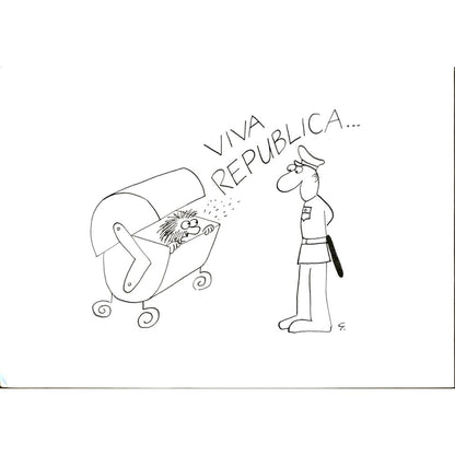 Peter Gabris 29x21cm Orijinal Karikatür BOD05985
