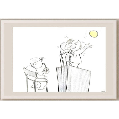 Vazifeme Shoa 29x21cm Orijinal Karikatür BOD05989
