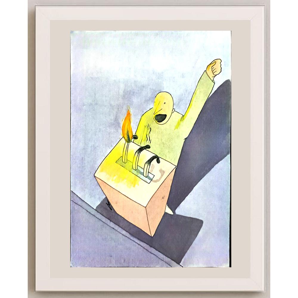 Sohrab Yousefi 29x21cm Orijinal Karikatür BOD05990