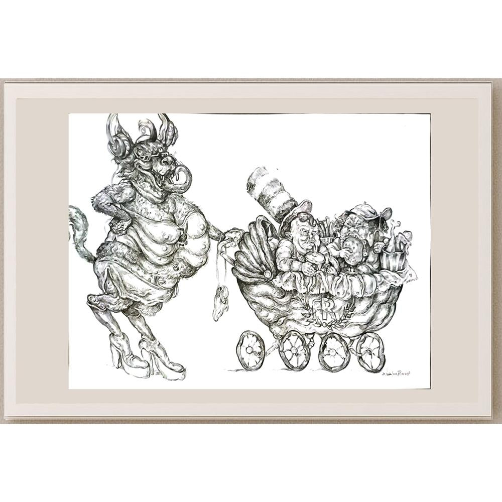 Oscar Camilo De Las Flores 28x22cm Orijinal Karikatür BOD05991