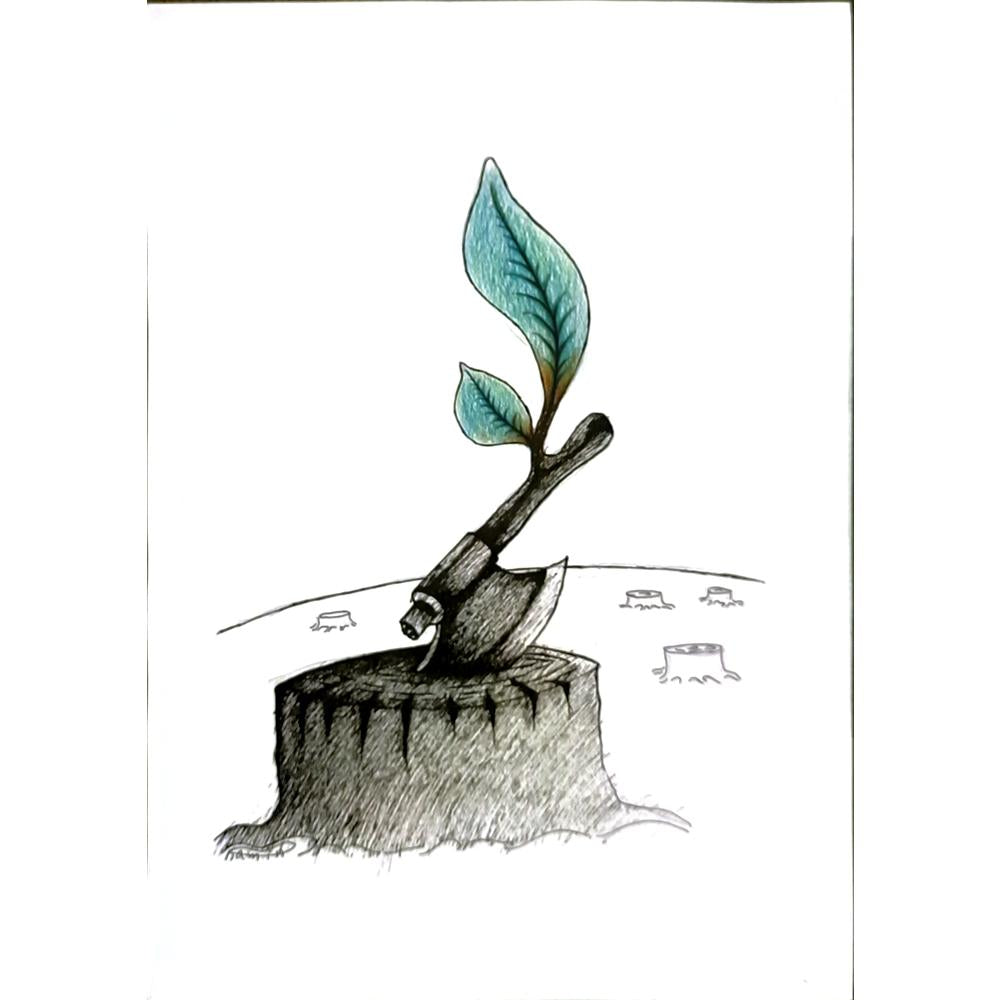 Ramin Rezaie 29x21cm Orijinal Karikatür BOD06000