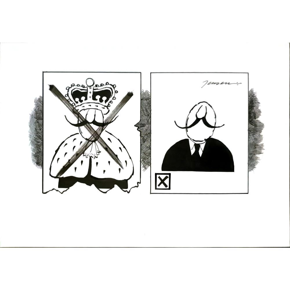 John England Orijinal Karikatür BOD06003