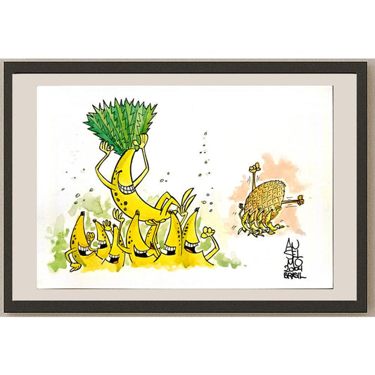 Anselmo Gimenez Mendo 29x21cm Orijinal Karikatür BOD06005