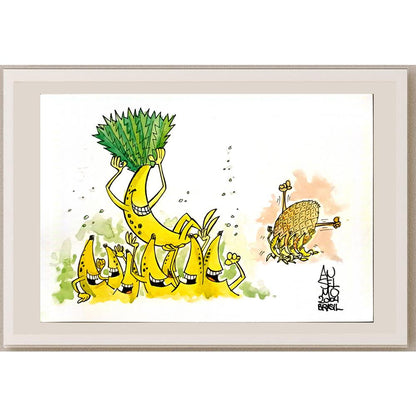 Anselmo Gimenez Mendo 29x21cm Orijinal Karikatür BOD06005